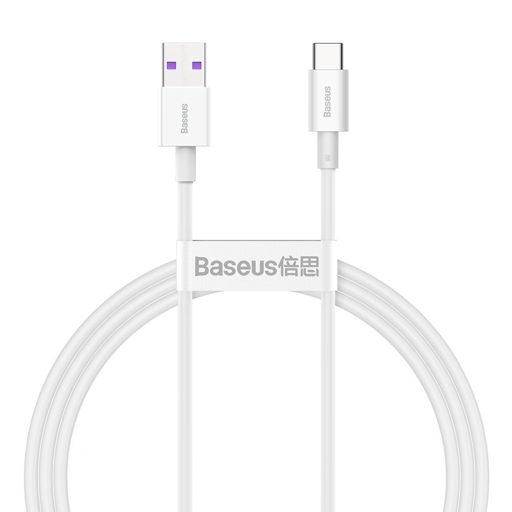 Baseus Superior USB - USB Type-C kábel 6A 66W 1m fehér (CALYS-02)
