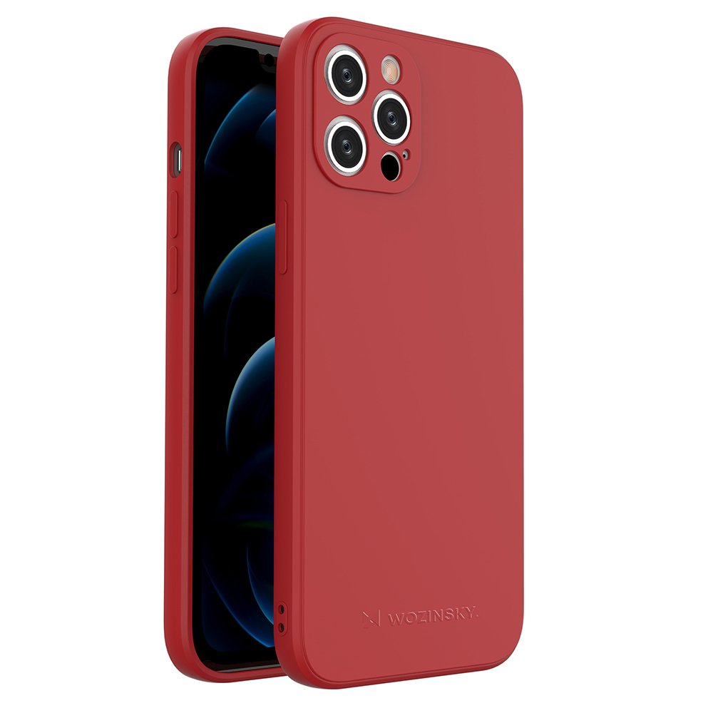 iPhone 12 Pro Max Wozinsky Color Case szilikon tok bordó