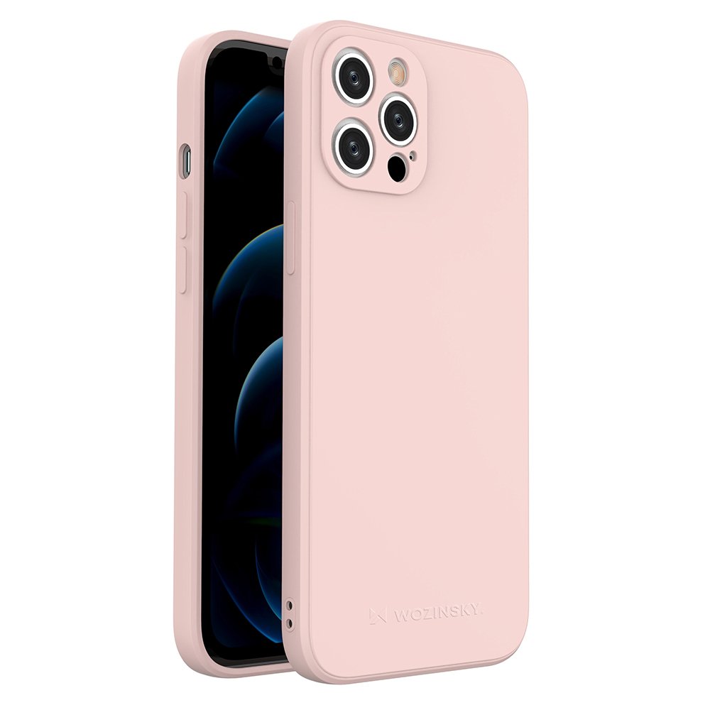 iPhone 12 Pro Max Wozinsky Color Case szilikon tok pink