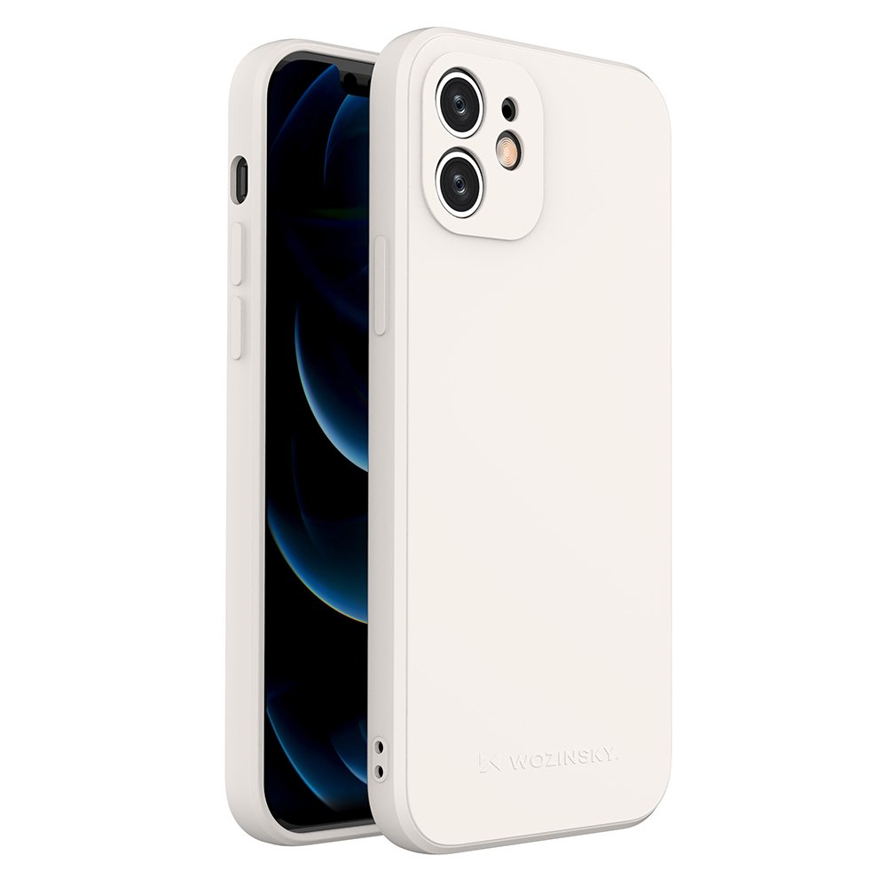 iPhone 12 Wozinsky Color Case szilikon tok fehér