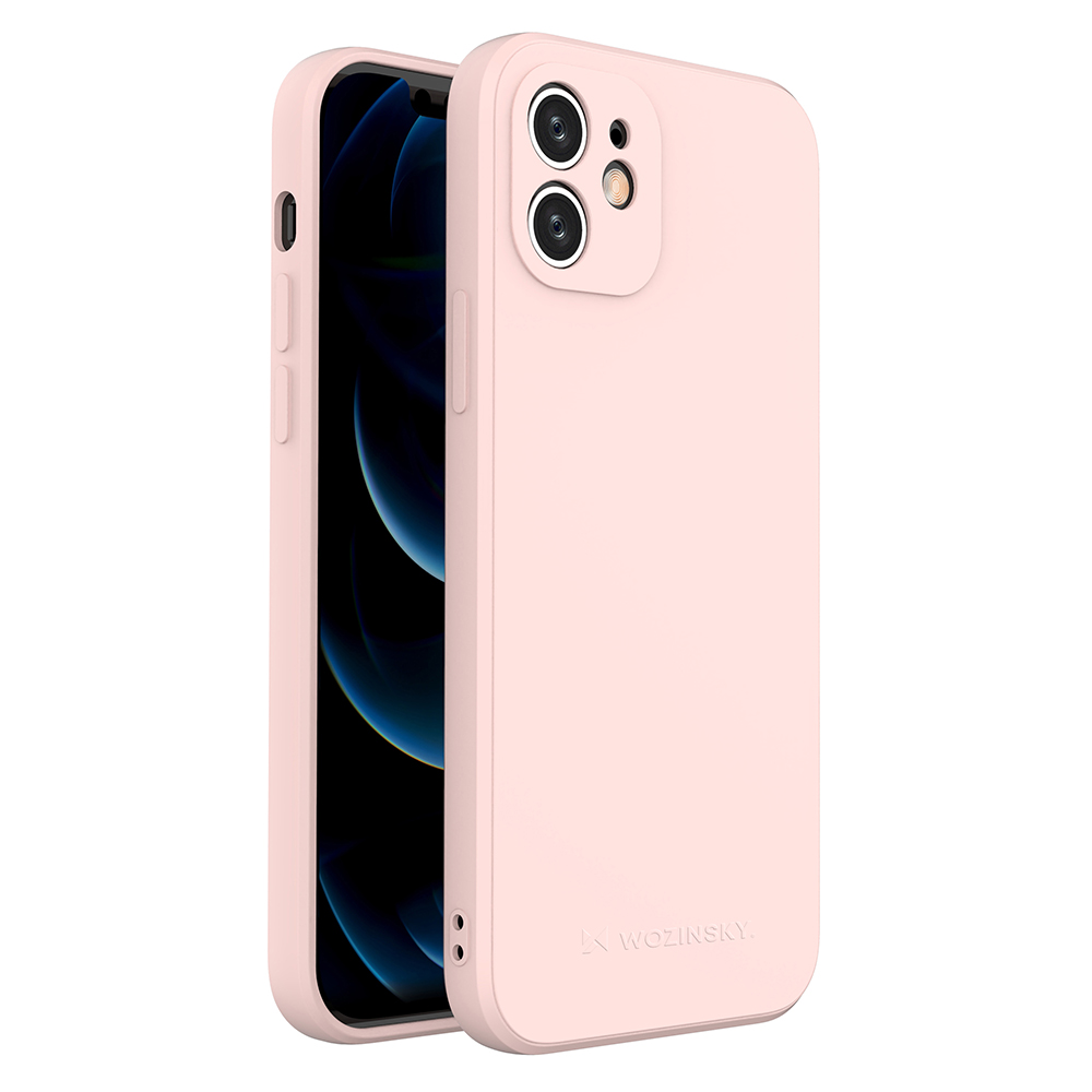iPhone 12 Wozinsky Color Case szilikon tok pink