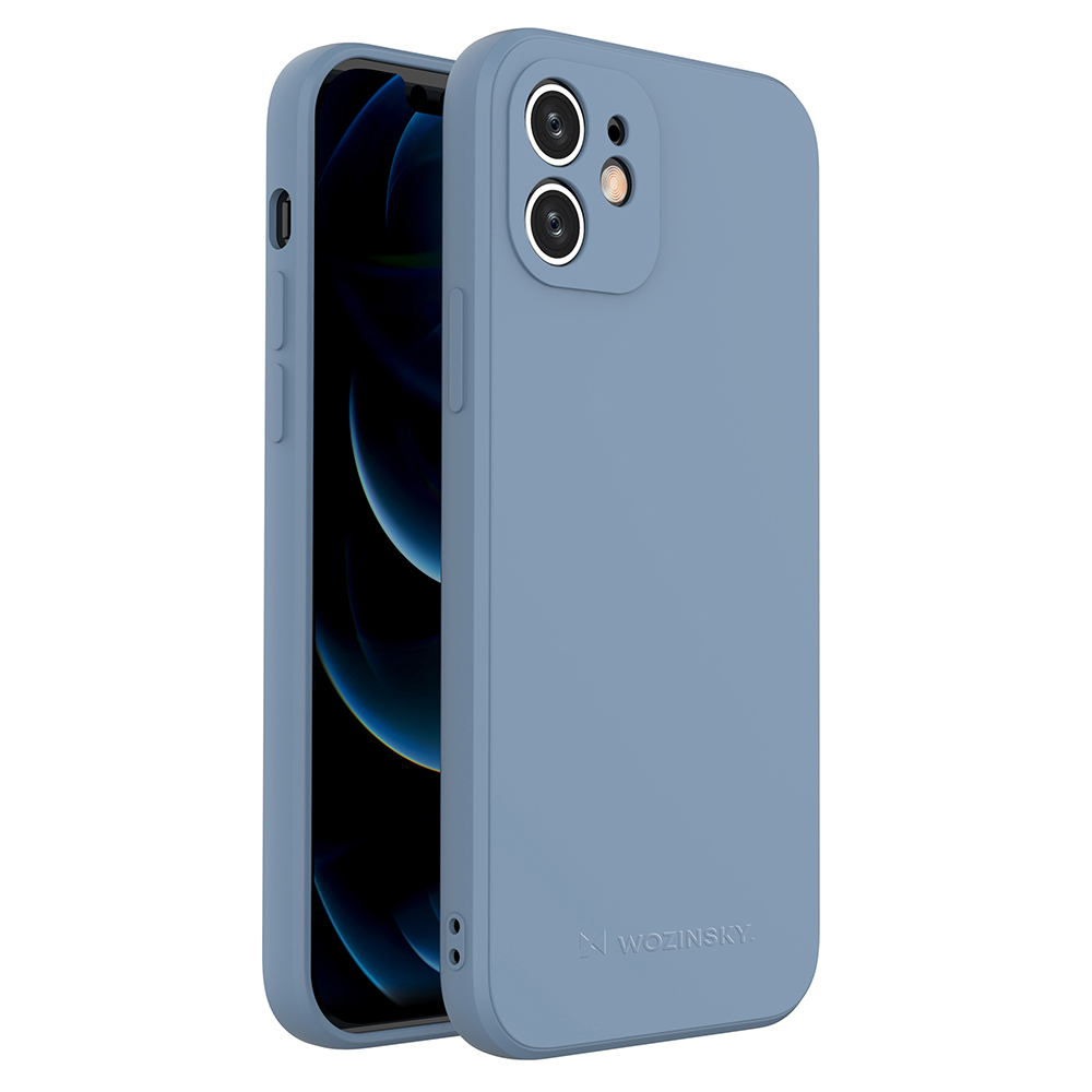 iPhone 12 Wozinsky Color Case szilikon tok kék