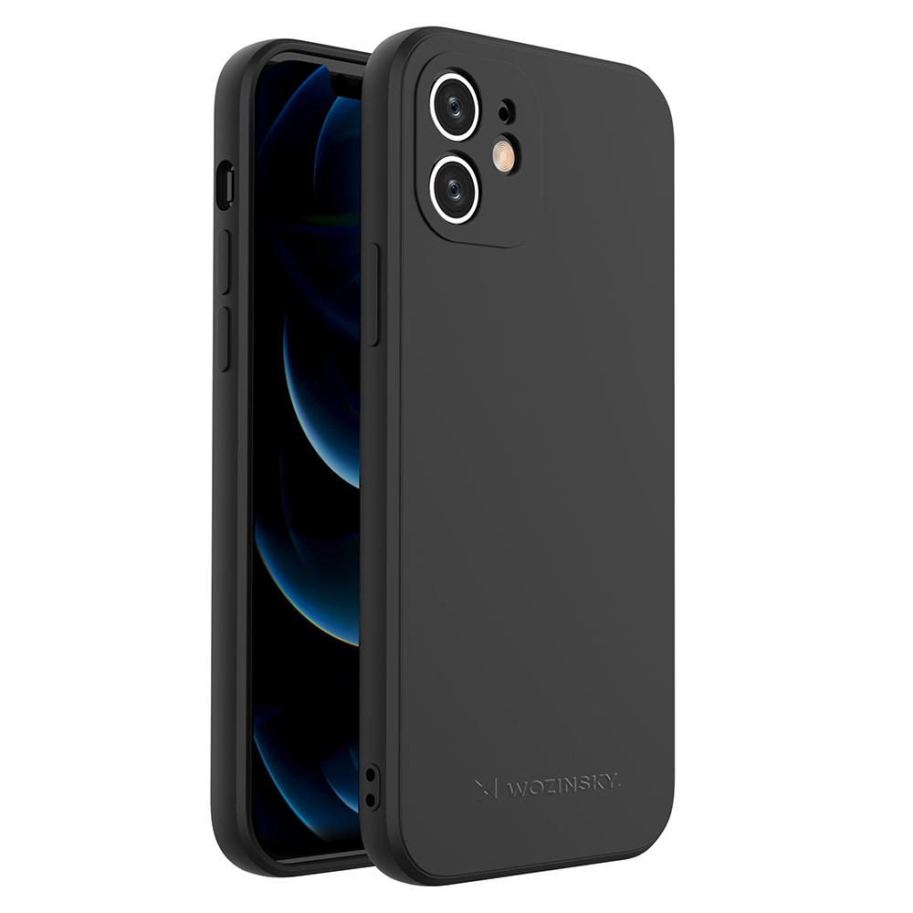 iPhone 12 Wozinsky Color Case szilikon tok fekete