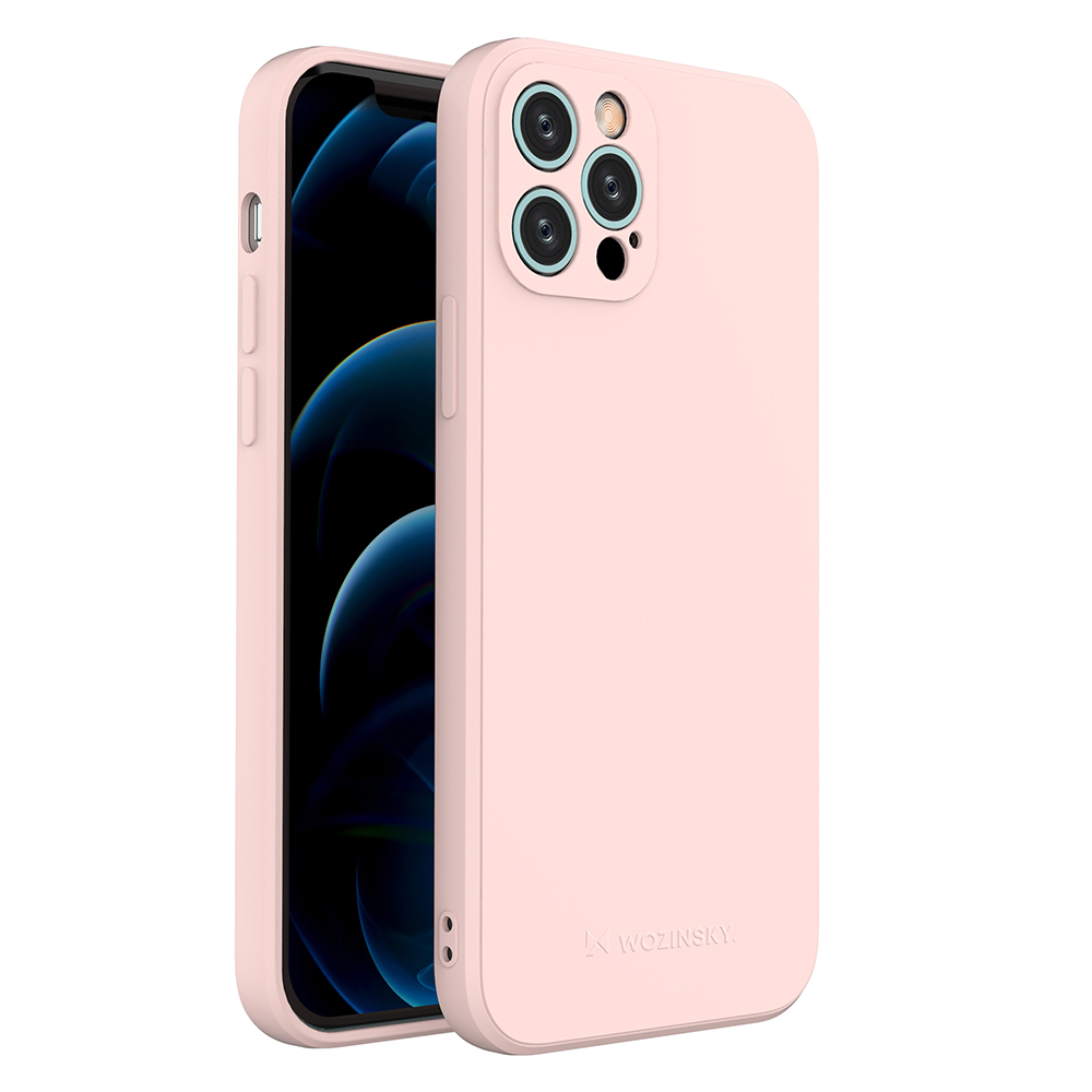 iPhone 12 Pro Wozinsky Color Case szilikon tok pink