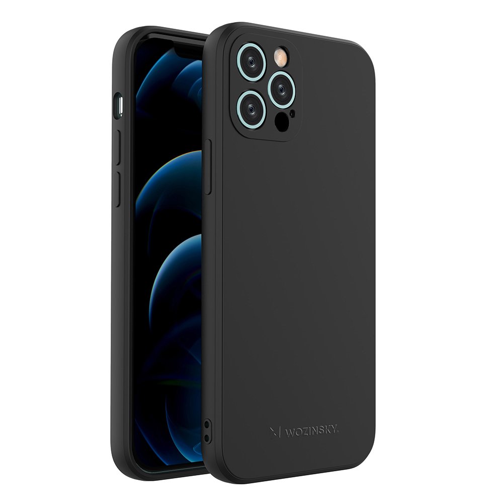 iPhone 12 Pro Wozinsky Color Case szilikon tok fekete