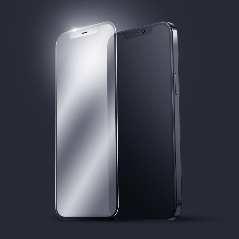 iPhone 12 Pro Max Joyroom Knight Series 2,5D Gaming kIjelzővédő üvegfólia fekete (JR-PF627)