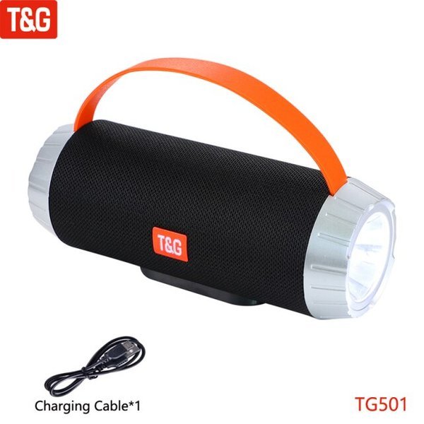 TG TG-501 Vezeték nélküli bluetooth LED hangszóró 5W AUX Micro SD fekete