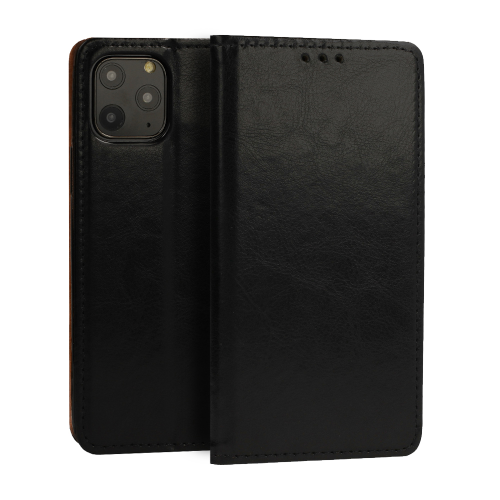 Samsung S21 Ultra Book Special bőr fliptok fekete