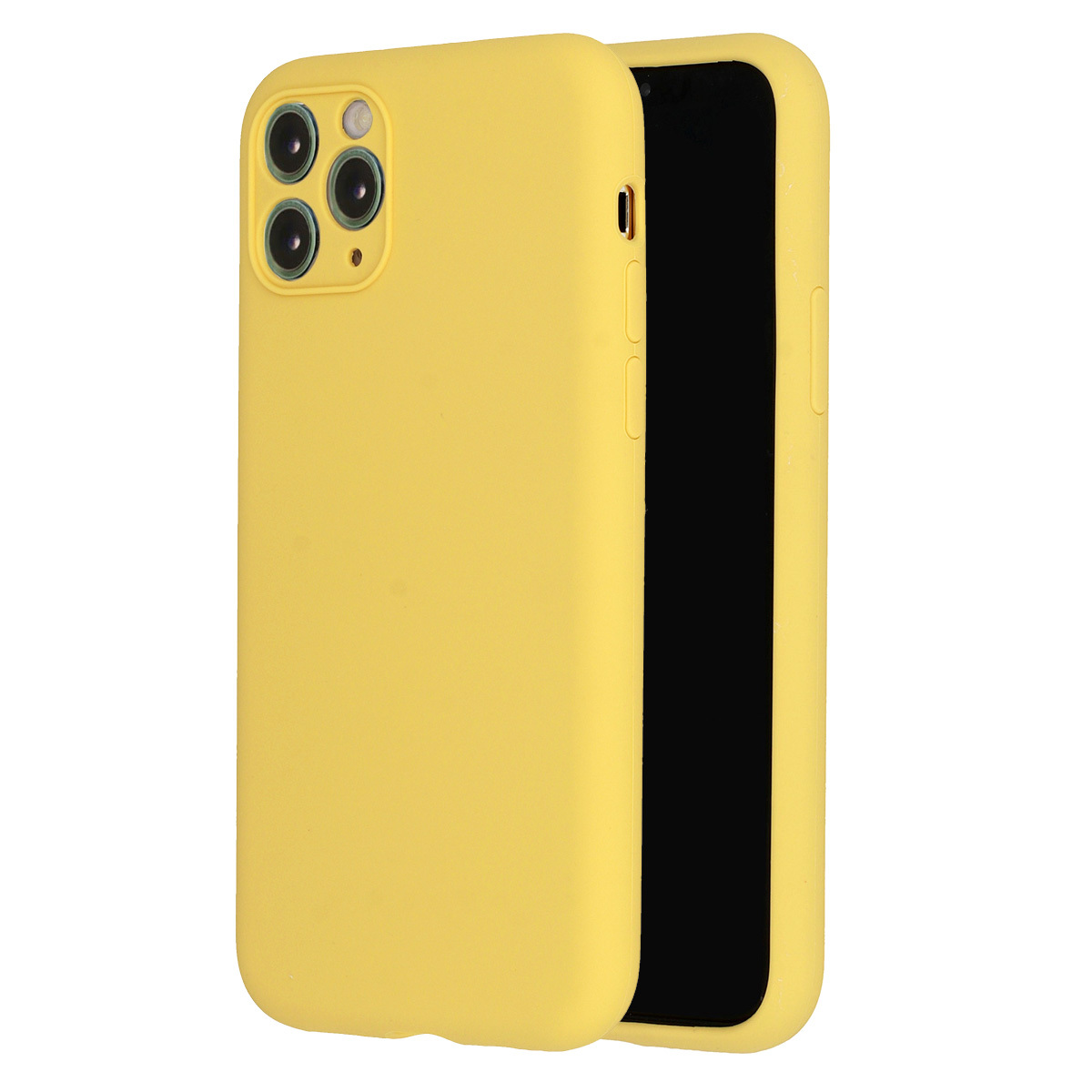 iPhone 12 mini Vennus szilikon tok citromsárga