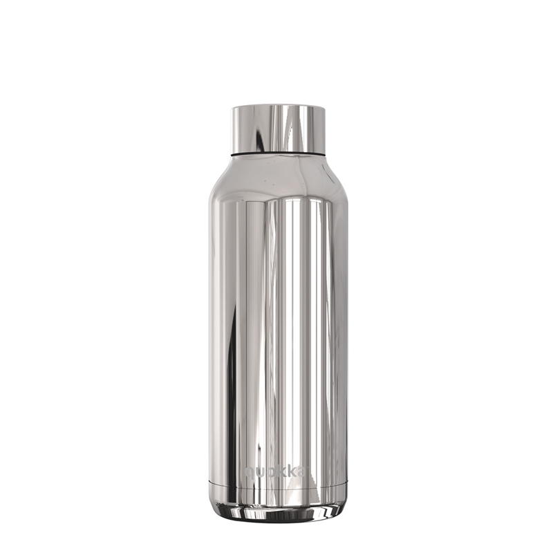 Quokka Solid vákum szigetelt vizesüveg, rozsdamentes acél kulacs 510 ml sleek silver
