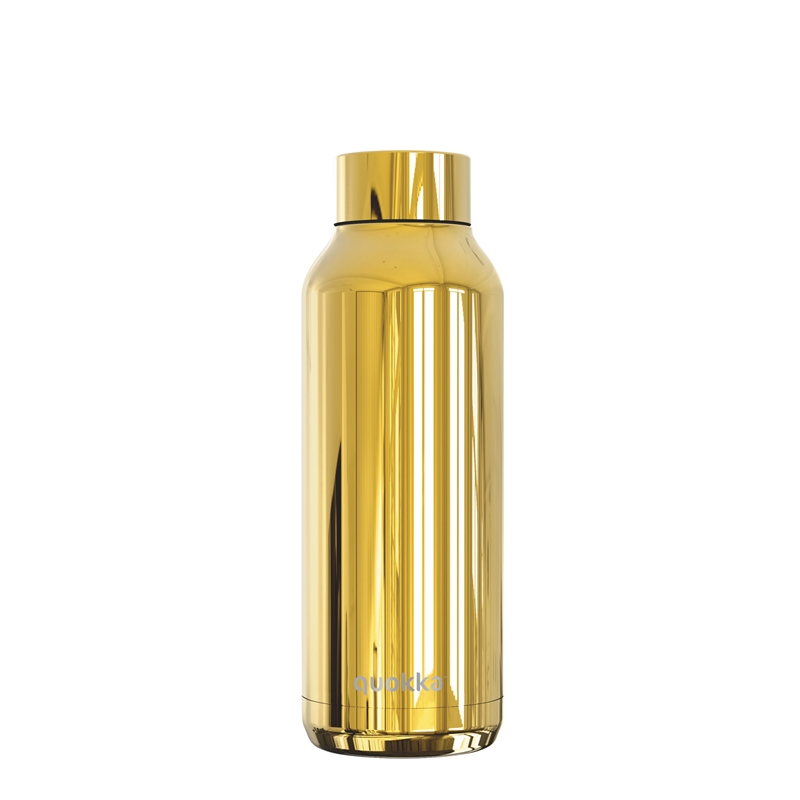 Quokka Solid vákum szigetelt vizesüveg, rozsdamentes acél kulacs 510 ml sleek gold