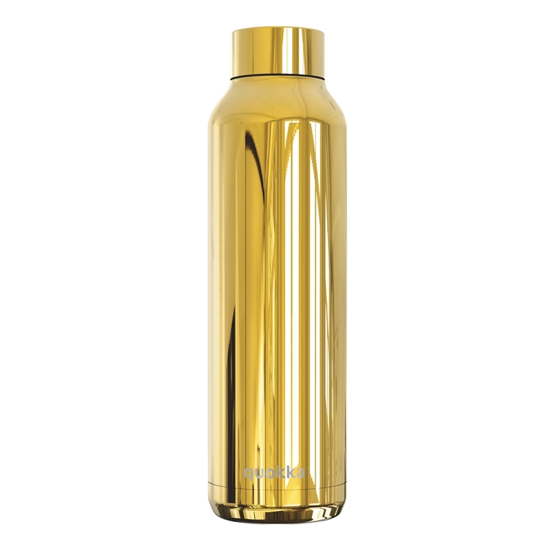 Quokka Solid vákum szigetelt vizesüveg, rozsdamentes acél kulacs 630 ml sleek gold