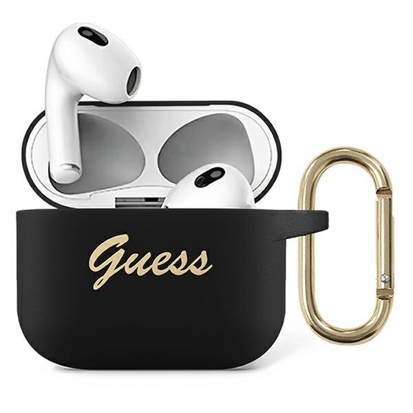 Guess Vintage Script GUA3SSSK AirPods 3 tok fekete