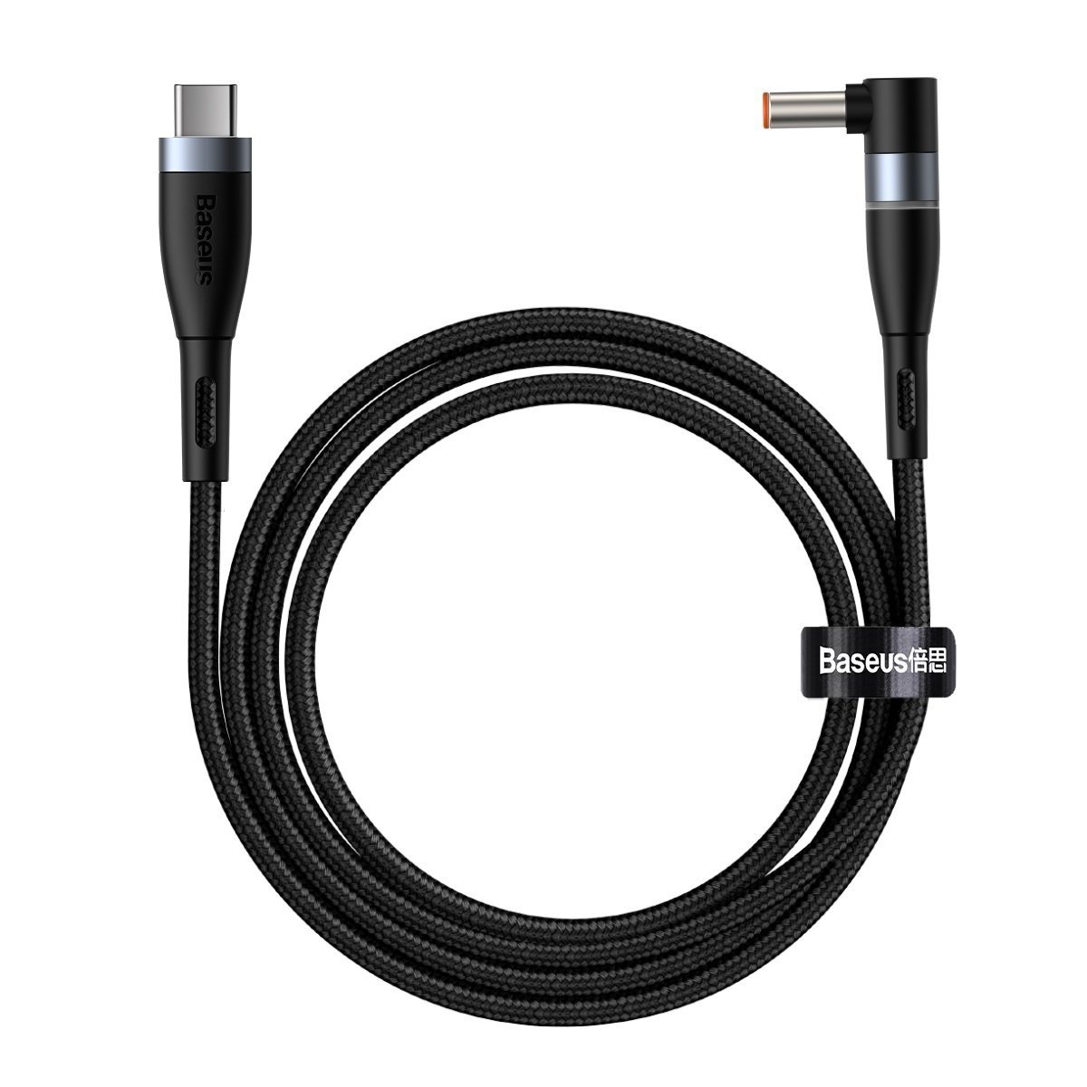 Baseus Zinc Mágneses kábel USB Type-C - Lenovo 5,5x2,5mm 100W 2m fekete (CATXC-X01)