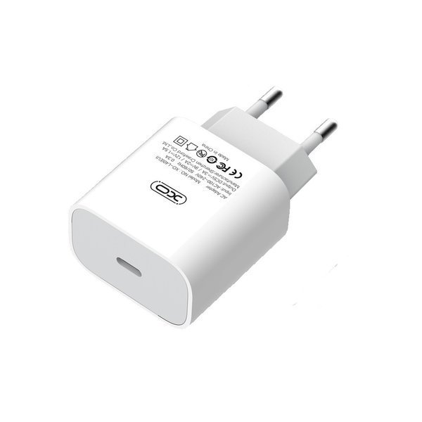 XO L40 Hálózati töltő adapter USB Type-C 18W PD fehér