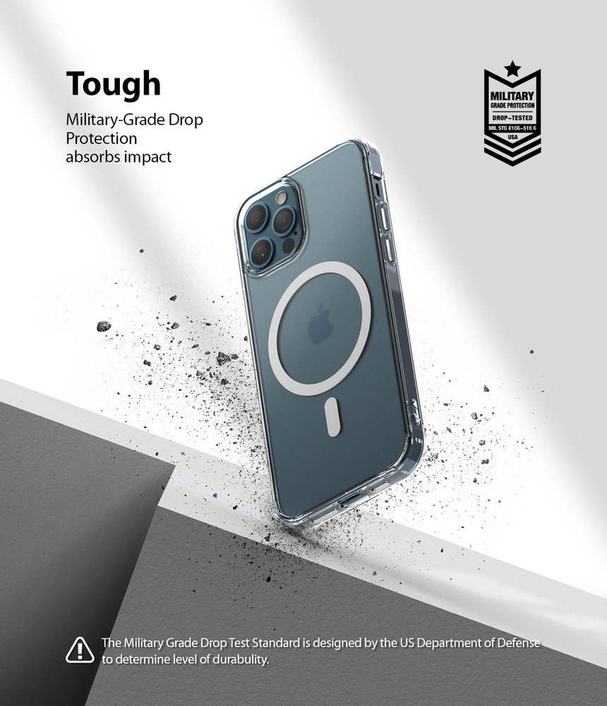 iPhone 12 Pro Max Ringke Fusion Magnetic PC és TPU tok  átlátszó (FSAP0063)