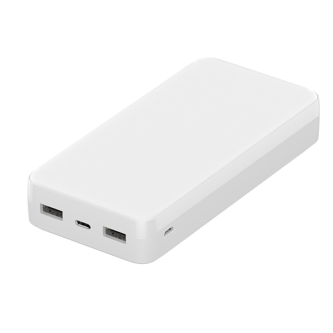 Powerbank 20000mAh 2xUSB 22.5W + USB-C 20W + Micro USB fehér