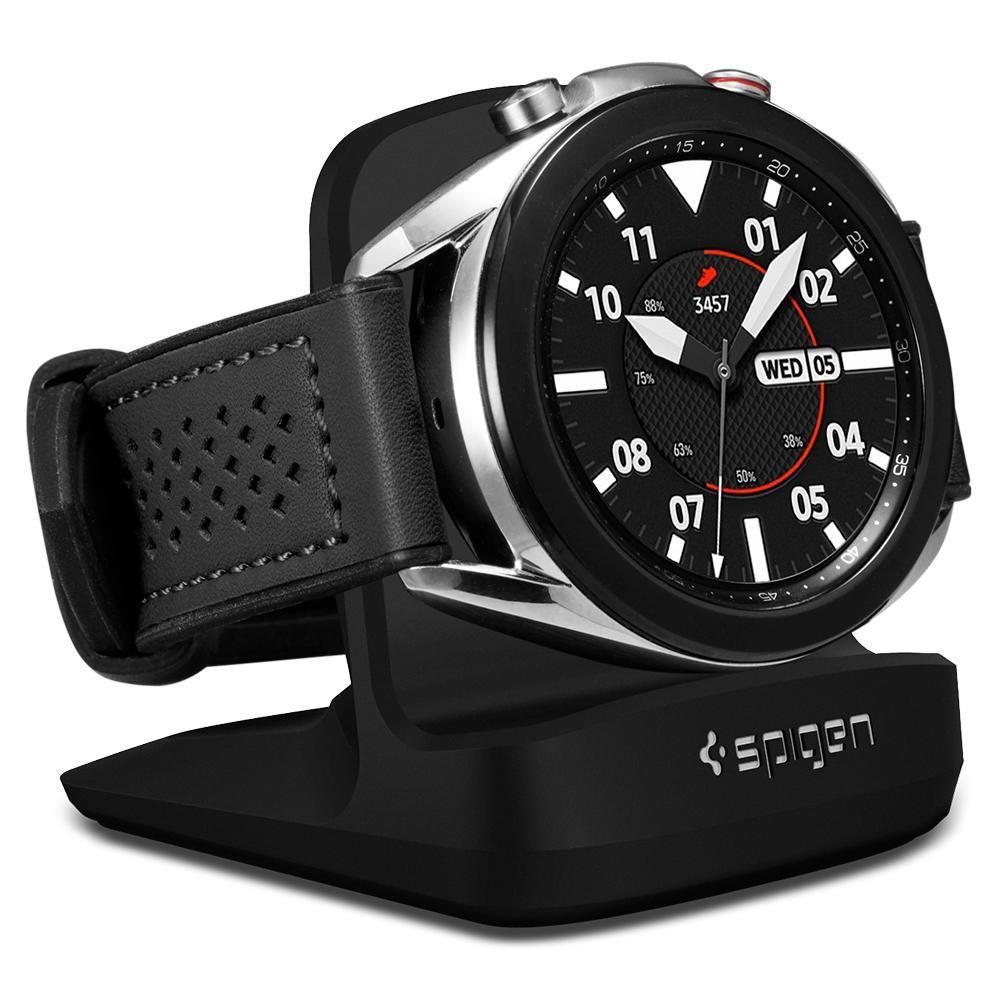 Samsung Galaxy Watch 3 Spigen S352 Night Stand töltő állvány fekete