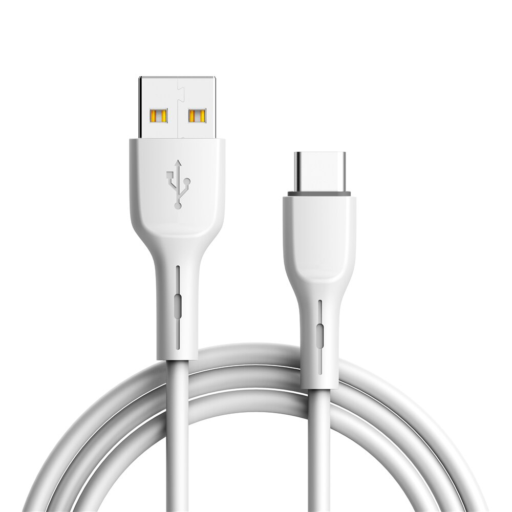 USB - USB Type-C Szilikon QC 3.0 1m fehér