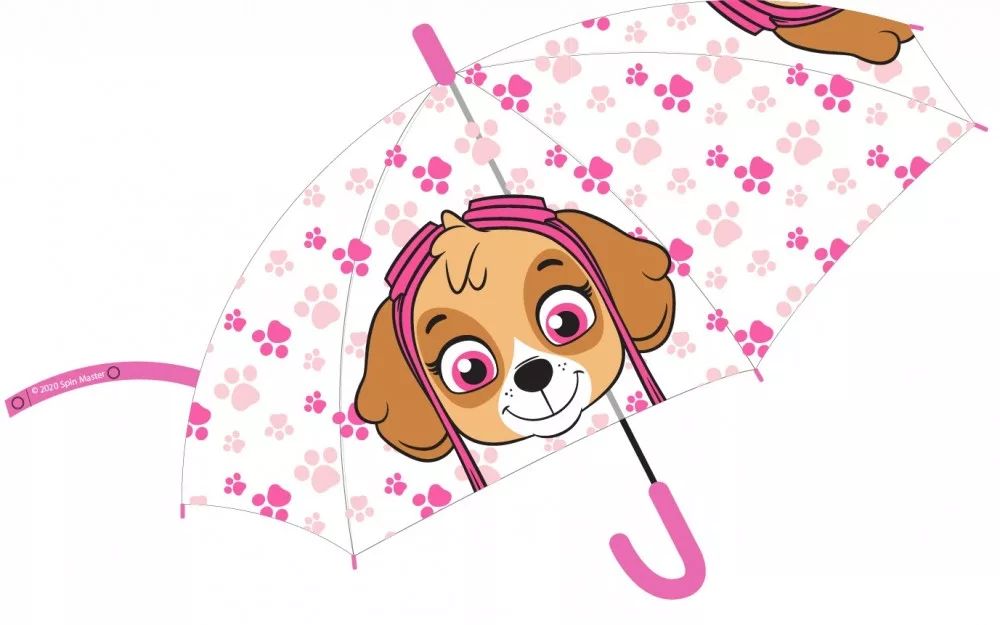 Mancs Őrjárat gyerek átlátszó félautomata esernyő Ø68 cm (EMM52501141)