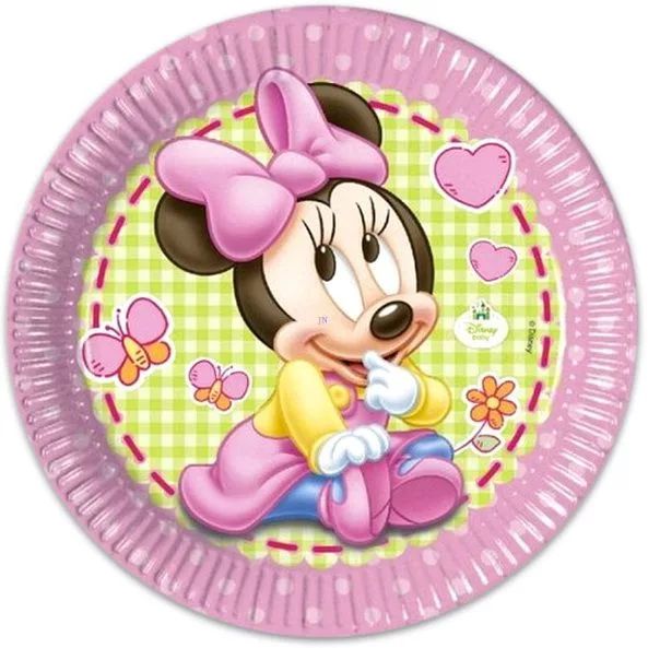 Disney Baby Minnie Papírtányér 8 db-os 23 cm (PNN84349)