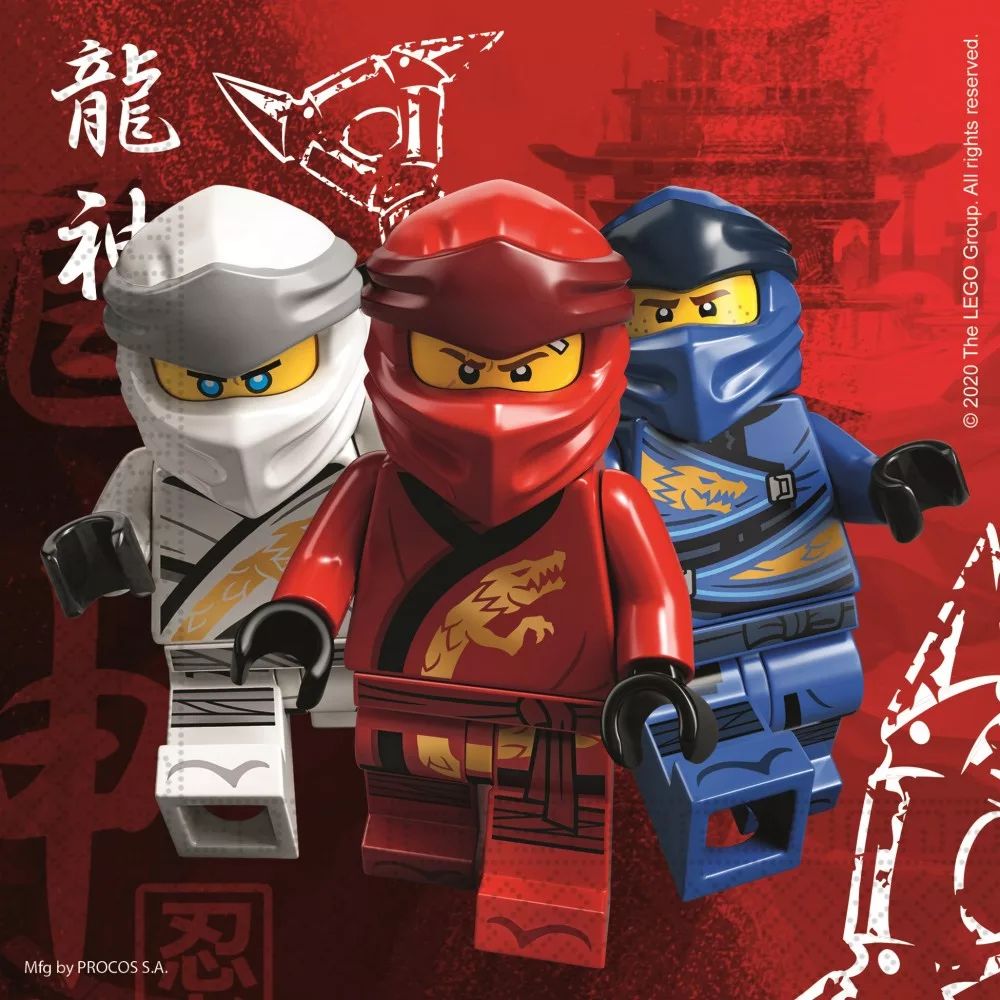 Lego Ninjago szalvéta 20 db-os (PNN92241)