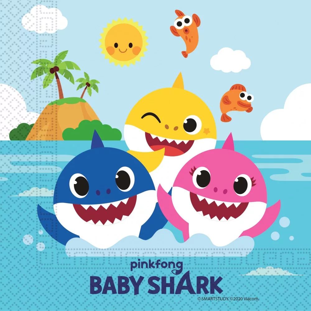 Baby Shark szalvéta 20 db-os (PNN92542)