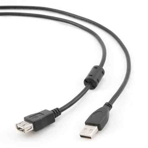 EQUIP hosszabbító kábel USB2.0 A-A, duplán árnyékolt 5 méteres, fekete 