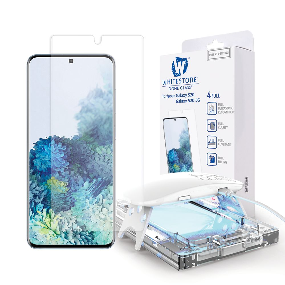 Samsung S20 Whitestone Dome Glass 9H kijelzővédő üvegfólia UV lámpával