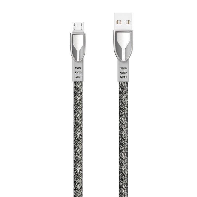 Dudao USB - Micro USB Zinc Alloy 5A 1m USB kábel szürke (L3PROM)