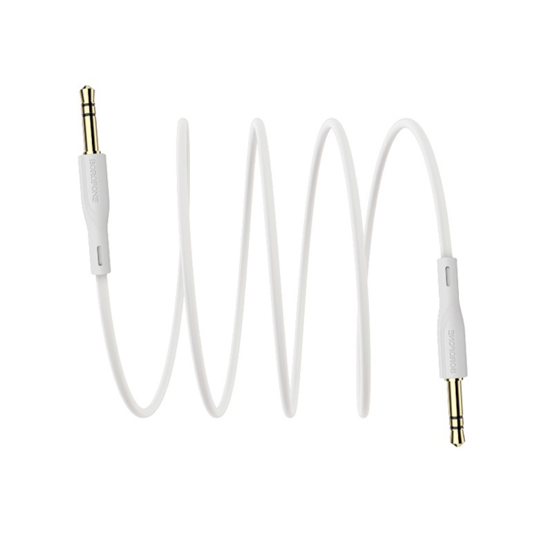 Borofone BL1 3.5mm - 3.5mm audio mini jack kábel 1m fehér