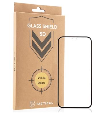 iPhone 12/ 12 Pro Tactical Shield 5D AntiBlue kijelzővédő üvegfólia fekete