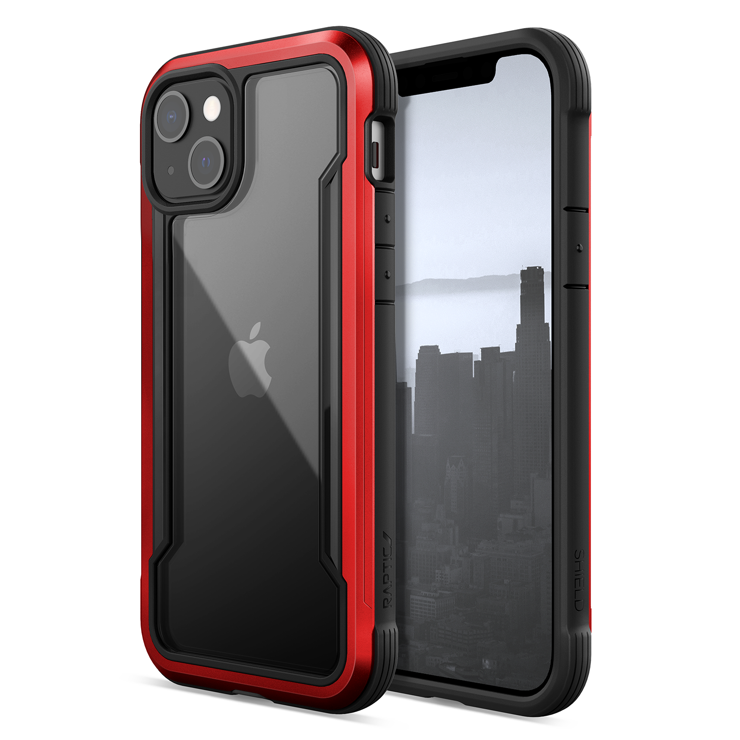 X-Doria Raptic Shield Pro iPhone 13 alumínium tok piros