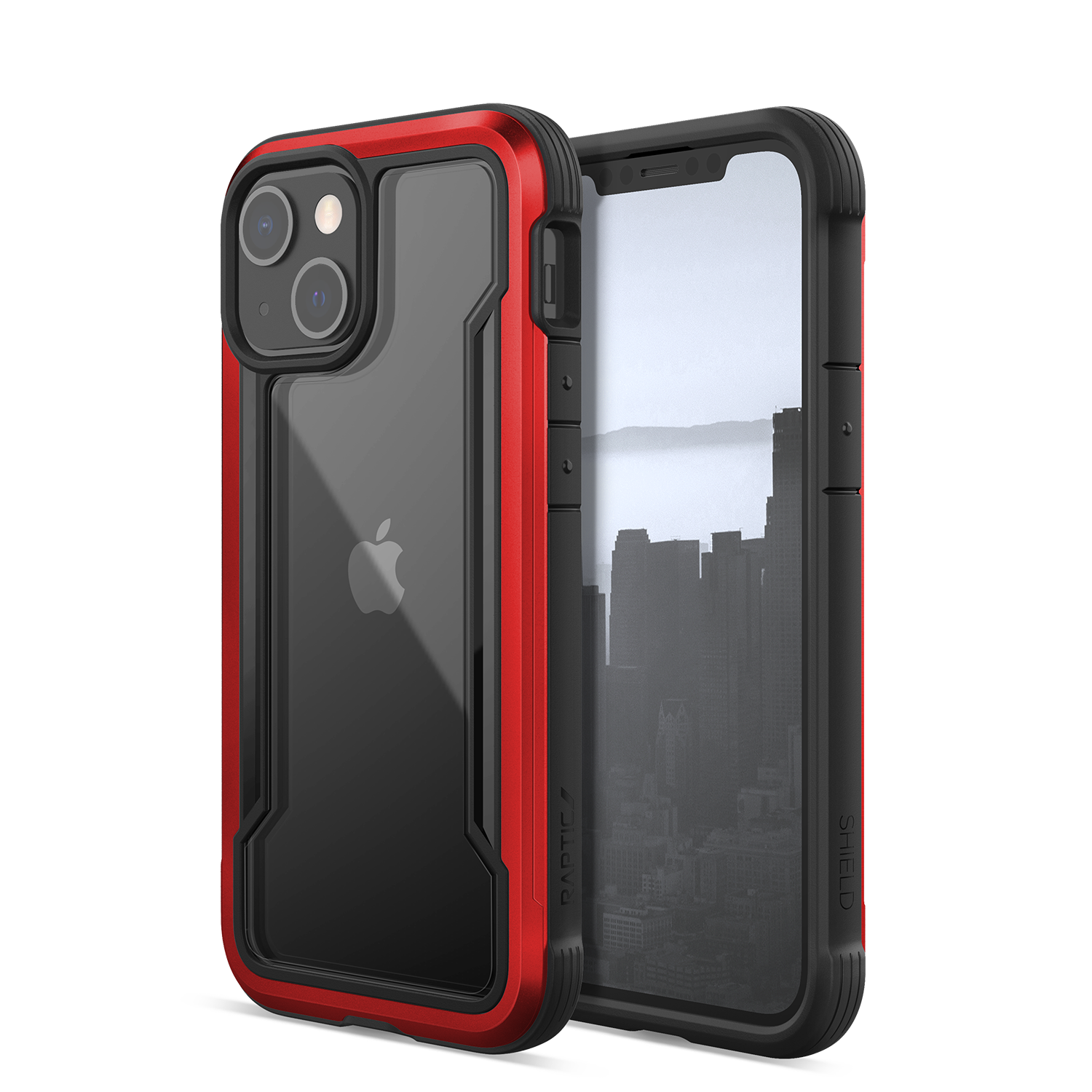 X-Doria Raptic Shield Pro iPhone 13 Mini alumínium tok piros