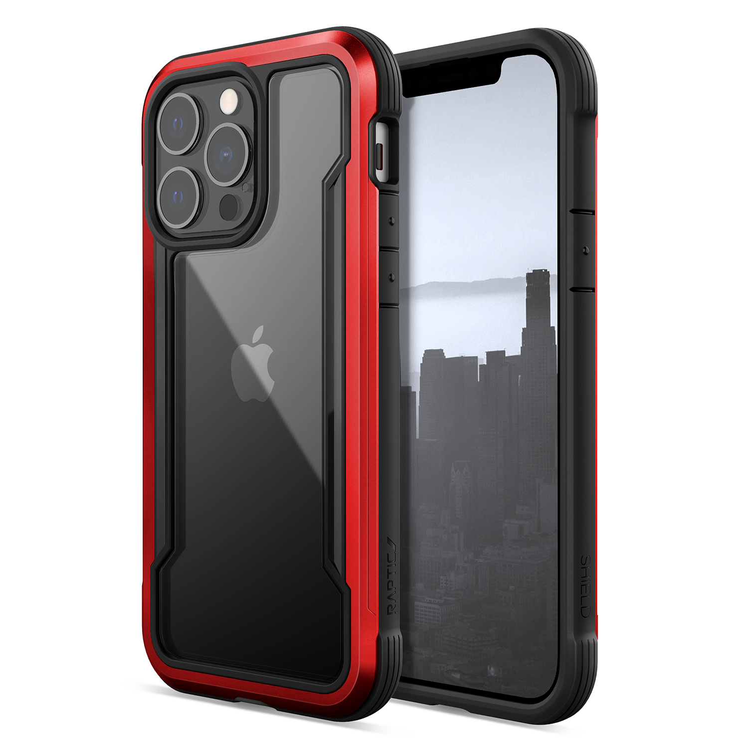 X-Doria Raptic Shield Pro iPhone 13 Pro alumínium tok piros