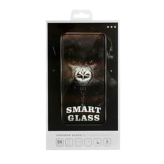 iPhone 14 Pro Max/15 Plus Smart Glass kijelzővédő üvegfólia fekete