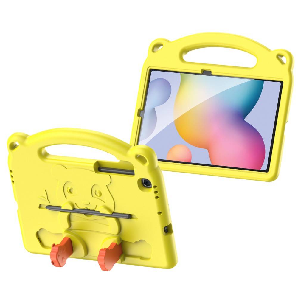 Apple iPad 9.7'' Dux Ducis Panda Szilikon tok gyerekeknek citromsárga