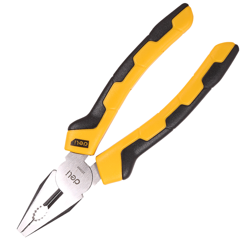 Deli Tools EDL2008 kombinált fogó 20cm (sárga)