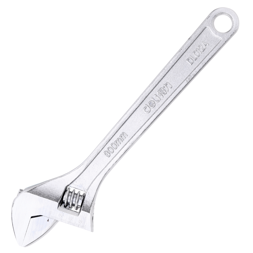 Deli Tools EDL012A állítható fogó, csavarkulcs 30cm (ezüst)