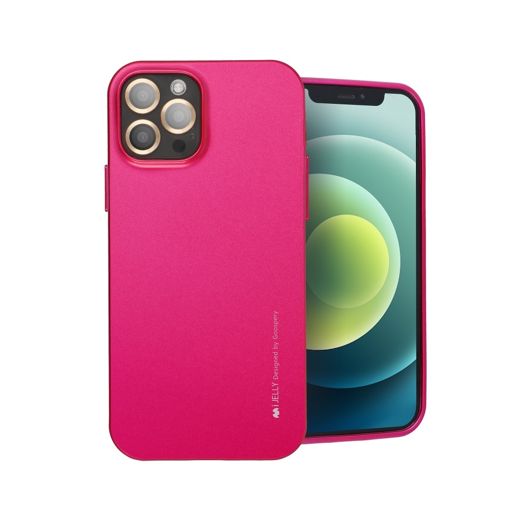 iPhone 13 Pro Max Mercury i-Jelly TPU tok pink