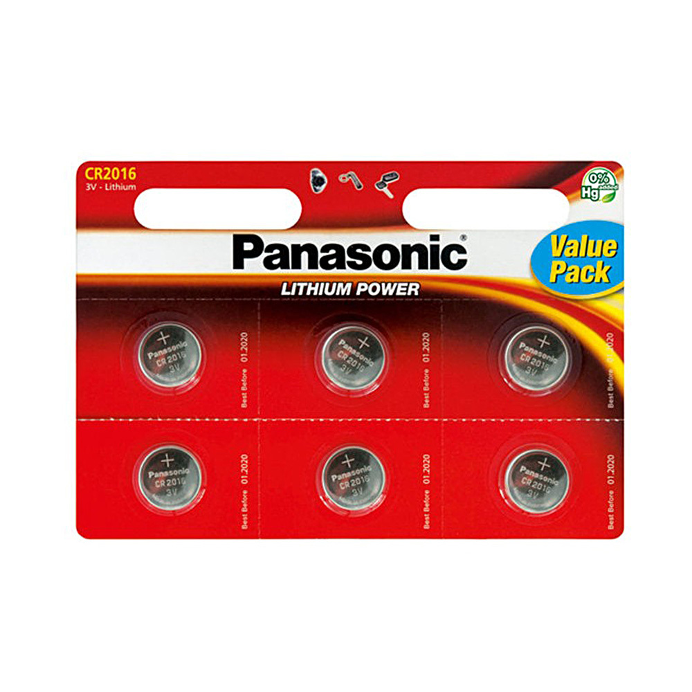 Panasonic Lithium gombelem 3V CR2016 6db blister