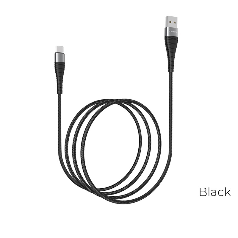 Borofone BX32 Munificent USB - USB Type-C kábel 5A 1m fekete
