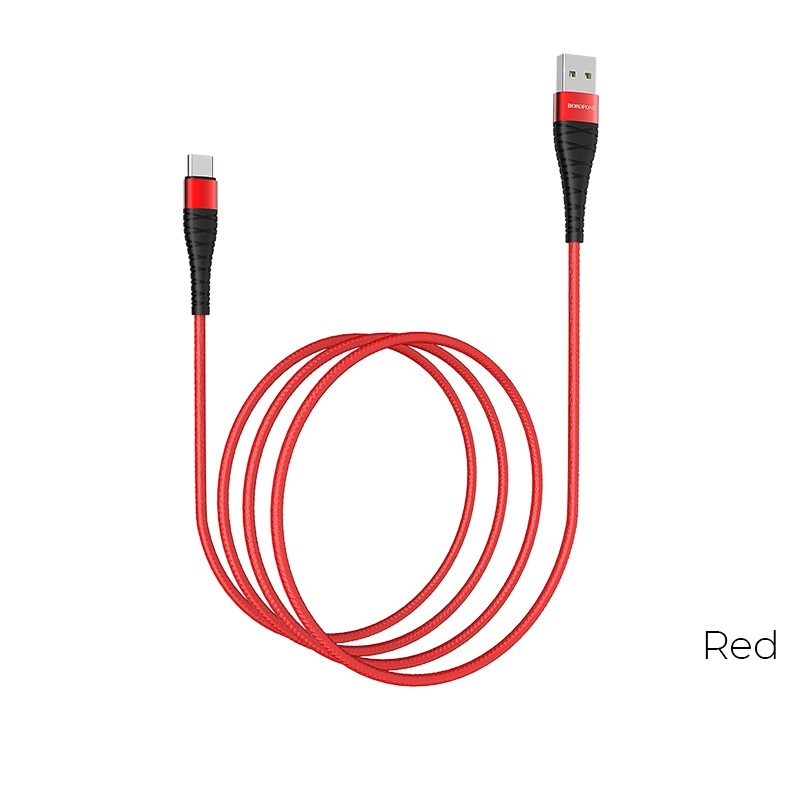 Borofone BX32 Munificent USB - USB Type-C kábel 5A 1m piros