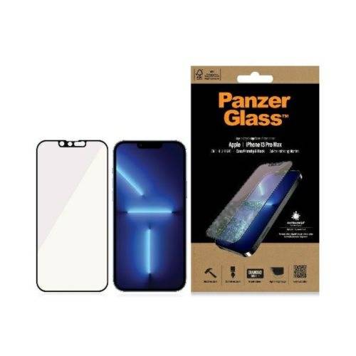 iPhone 13 Pro Max PanzerGlass E2E MicroFracture Antibakteriális tokbarát üvegfólia fekete