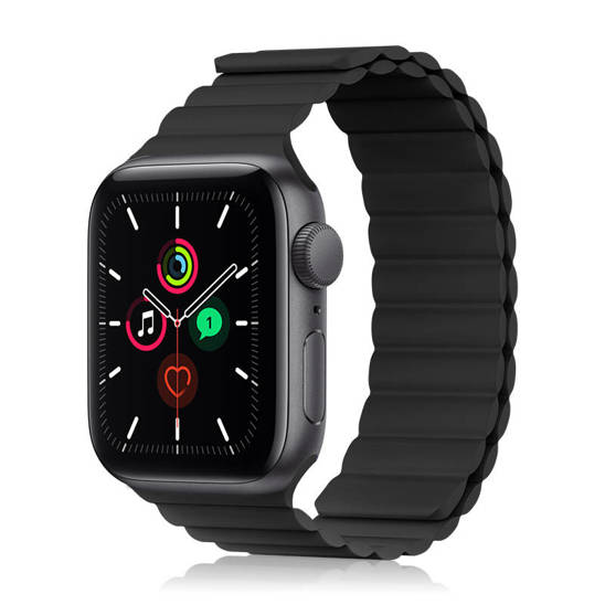 Apple Watch (38 / 40 / 41 mm) Kingxbar mágneses óraszíj fekete