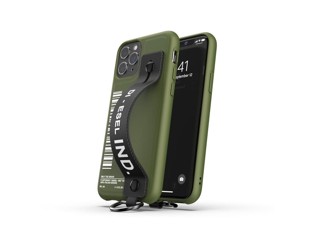 iPhone 11 Pro Diesel Handstrap tok pánttal zöld