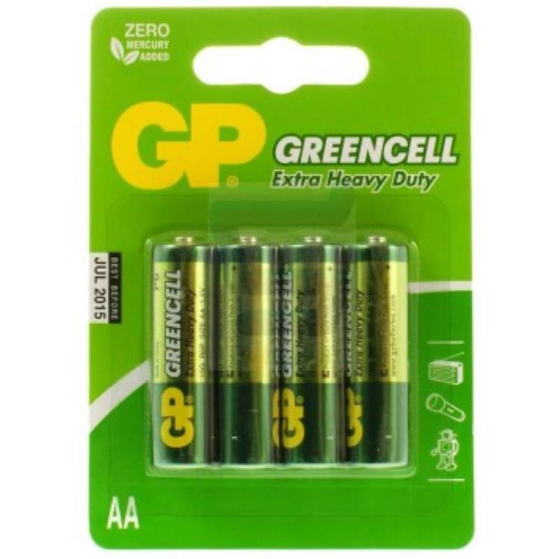 GP GreenCell AA alkáli elem 1.5V (4db)