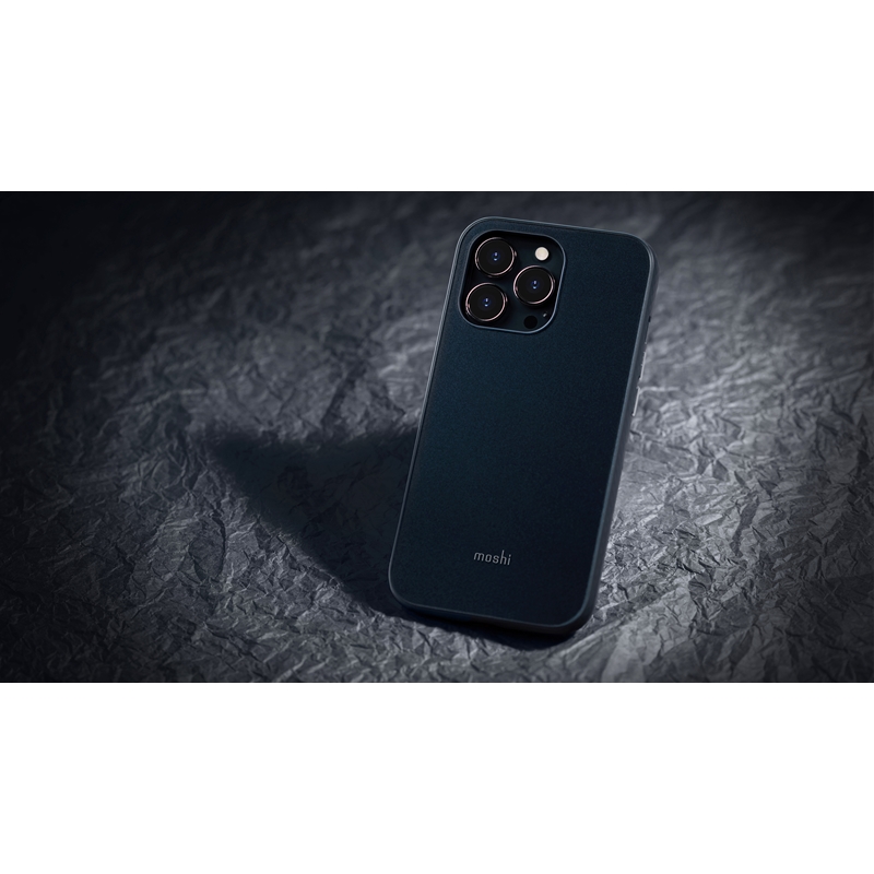 iPhone 13 Pro Max Moshi iGlaze prémium hibrid tok pala kék