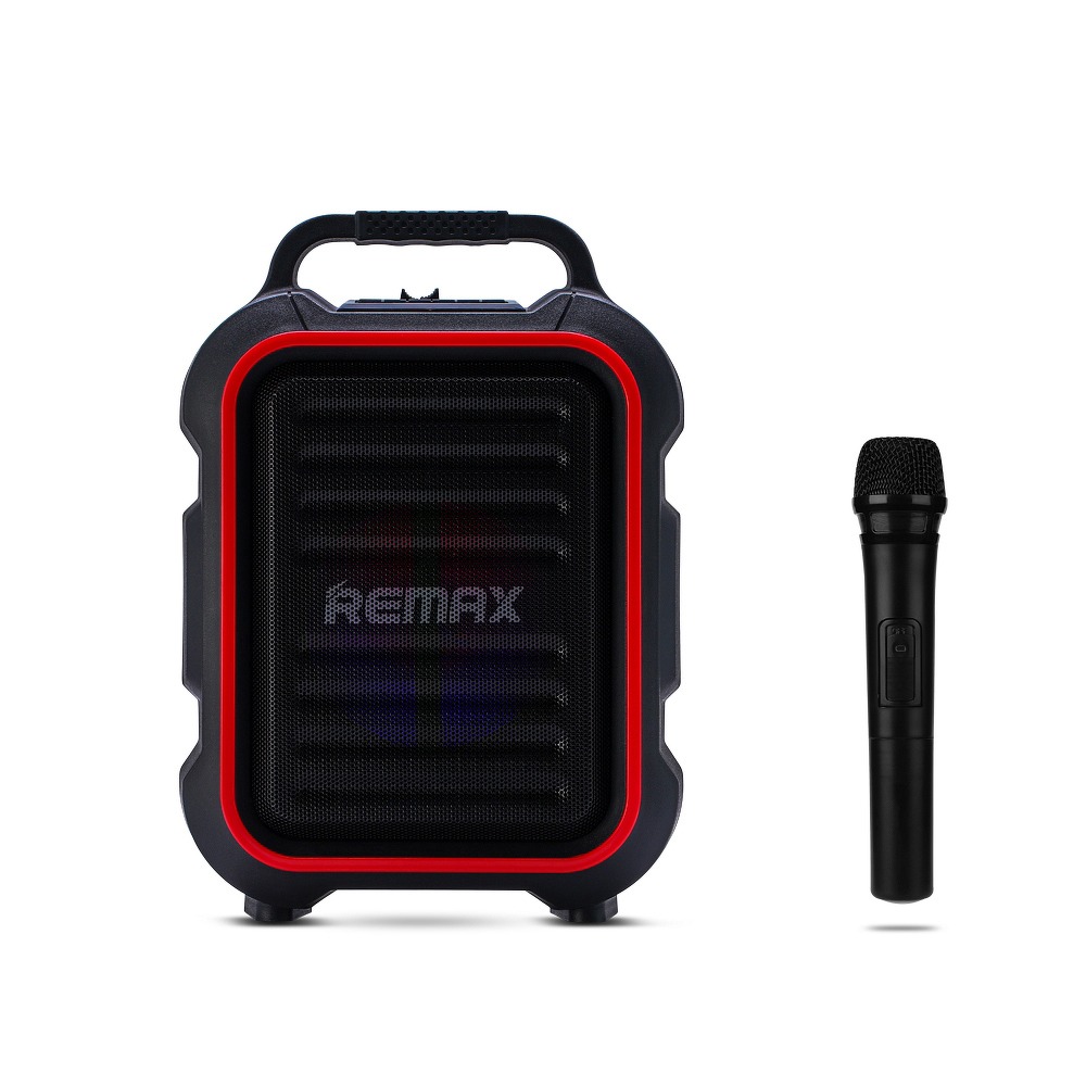 Remax Vezeték nélküli Bluetooth hangszóró karaoke funkcióval fekete