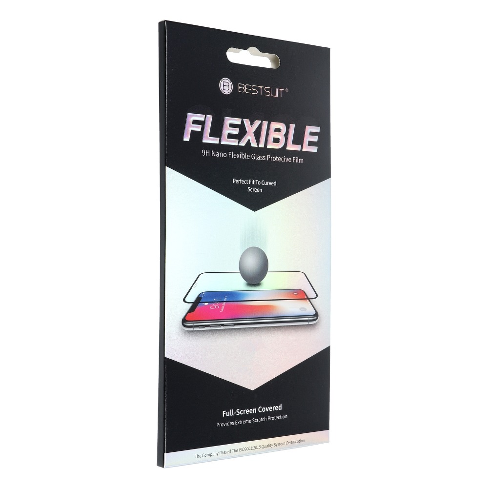 iPhone 13 Pro Max Bestsuit Flexibilis 5D Nano 9H kijelzővédő üvególia fekete